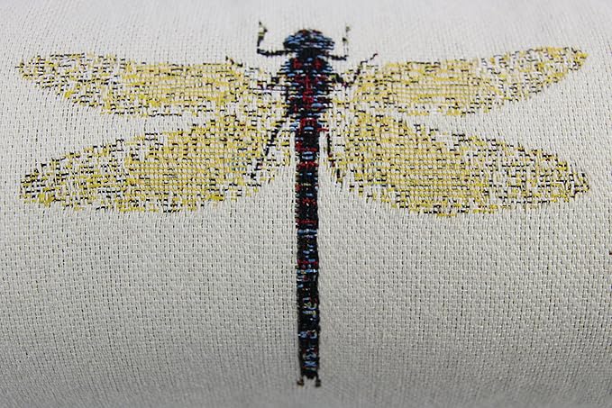 McAlister Textiles Decorative Tapestry Throw Pillow Cover Scatter Cushion with Dragonfly Tapestry Design for Lounge, Bedroom & Garden 17x17 Inches Bugs Life Range