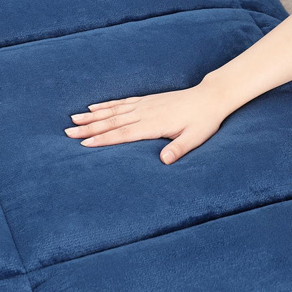 Utopia Bedding Micromink Sherpa Fleece Queen Comforter Set with 2 Pillow Shams, Plush and Warm Bedding Comforter Sets, Down Alternative Comforter, Ultra Soft and Cozy Comforter Set (Queen, Navy)
