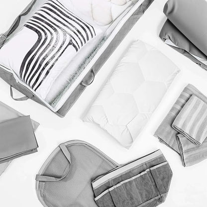 Hearth & Harbor Complete Dorm Room Set, Twin XL Comforter Set, Sheet Set, Pillows, Mattress Protector, Towels and Organizers - All Dorm Accessories Included