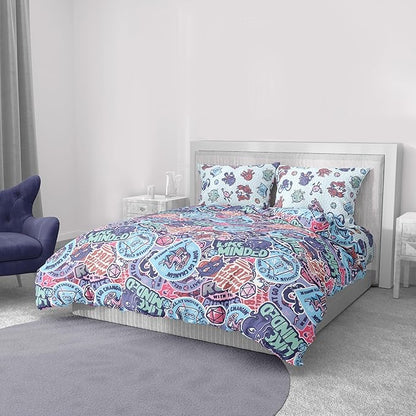 Northwest Dungeons & Dragons Monsters Stick Together 5 Piece Full Bed in a Bag Set, Bedding Set with Comforter and Sheets, Soft and Cozy for All Seasons