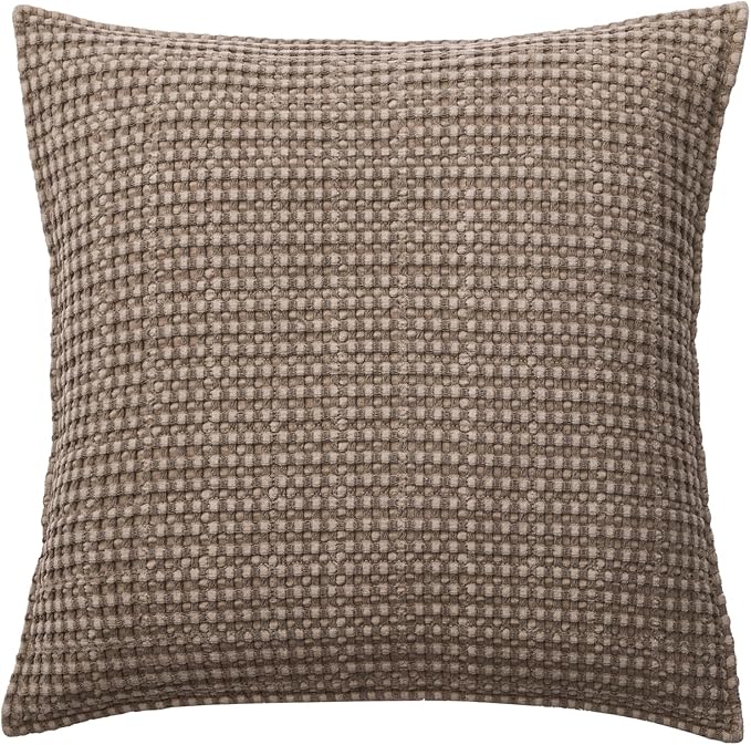 Levtex Home - Mills Waffle - Decorative Pillow - Poly Filled - Cocoa - Sham Size (20 x 20in.)