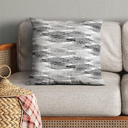 Americanflat 18x18 Throw Pillow with Sewn-in Insert - All-in-One Decorative Pillows - No Cover Needed - Soft and Durable Cushion for Bed or Sofa - Polyester - Blue and White