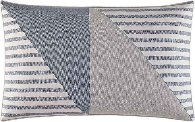 Nautica - Queen Comforter Set, Soft & Breathable Cotton Bedding with Medium Weight Feel, Reversible 3 Piece Bed Set with Matching Pillowcases (Fairwater Blue)