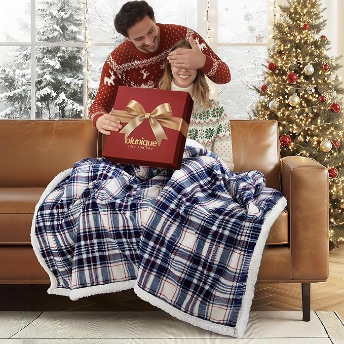 Heated Blanket Electric Throw-50''x60''Ultra Soft Cozy Plaid Flannel Fast Heating Electric Blanket with 10 Heat Levels & 10 Hours Auto Off, ETL Certified, Keep Warm in Home Office (Tartan)