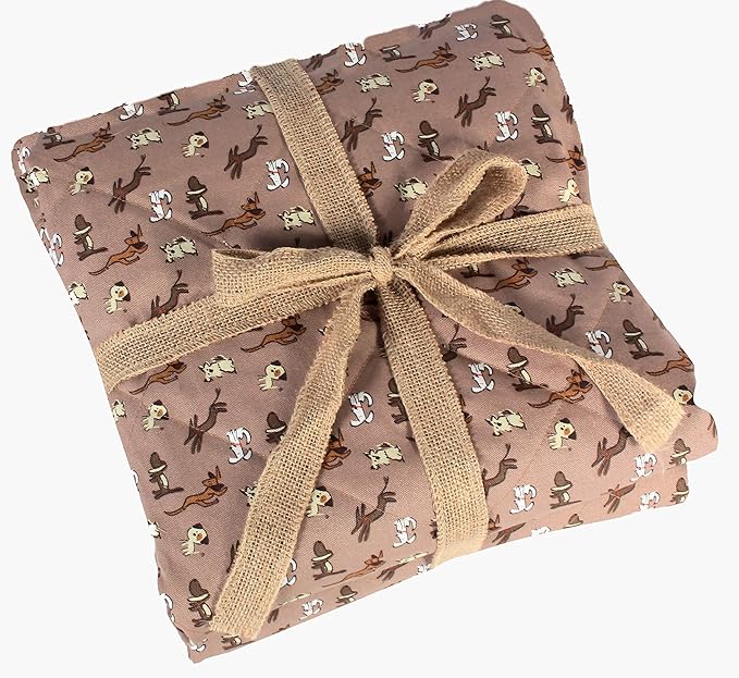 Molly Mutt Pet Blanket, 100% Cotton Canvas Top with Fleece Underside, Machine Washable, Durable and Comfortable, for Dogs and Cats, Ideal for Sofa, Couch, and Cars, No Harmful Chemicals, 52"x72"