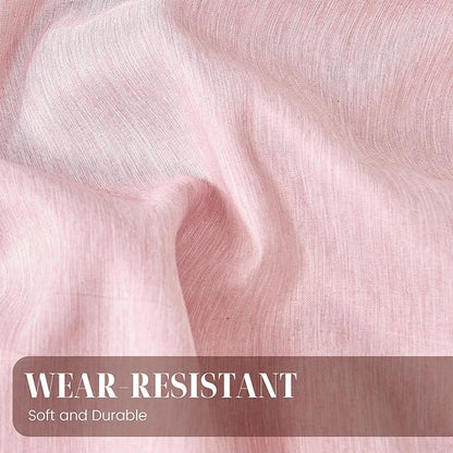 DECMAY Twin Comforter Set with Sheets, 5 Pieces Pink Twin Comforter Set, Cationic Dyeing Bed in a Bag Bedding Set with Comforter, Flat Sheet, Fitted Sheet, Pillowcase and Pillow Sham (Twin, Pink) | twin comforter set, twin bedding set, twin bed set