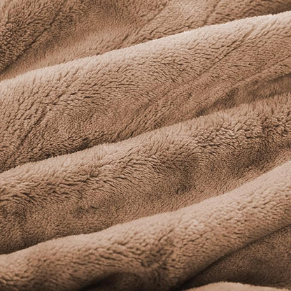 Electric Heated Blanket Full Size 72"x84",Fast Heating Throw, Soft Plush Microplush for Bed & Couch, 10 Hours Auto Off & 4 Heating Levels, Machine Washable, Gifts for Grandma & Family-Dark Camel