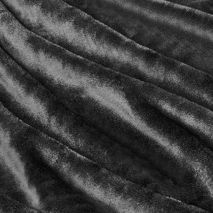 Basics Soft Fleece Throw Blanket, Lightweight Cozy Blanket for Couch & Sofa, 50 x 60 Inches, Black
