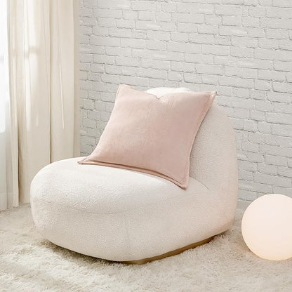 UGG Coco 2-Pack Decorative Pillows - Soft & Plush Throw Pillow Inserts with Throw Pillow Covers - Perfect for Sofa, Bed, Living Room Decor or Home Decor, 20" x 20", Pink Himalayan Salt