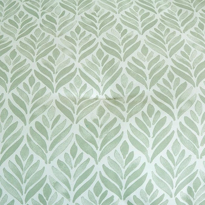 Chezmoi Collection Medina 3-Piece Tranquil Leaf Comforter Set King - Soft Green White Leaves Printed Microfiber Lightweight Bedding Set for All Season