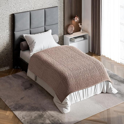 PAULATO BY GA.I.CO. Waterproof Blanket for Bed – Twin Size Cover for Incontinence – Machine Washable Stain-Resistant Protector for Couch and Sofa – Absorbent Pad - Marsala