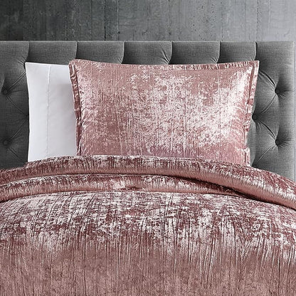 Riverbrook Home Turin Plush Comforter Set, Twin, Blush, 2-Piece Set