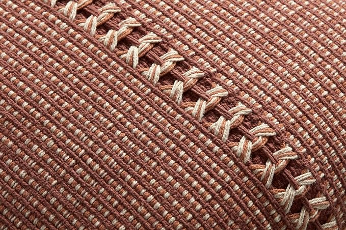 Loloi Chris Loves Julia Harvey Collection PCJ0018 Rust/Multi 18'' x 18'' Cover Only Pillow
