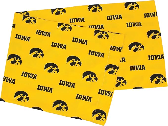 College Covers Everything Comfy Iowa Hawkeyes Pillowcase, Body Pillow, 20" x 60", Includes 1 Pillowcase