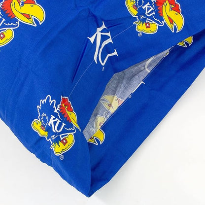 College Covers Everything Comfy Kansas Jayhawks Pillowcase, Body Pillow, 20" x 60", Includes 1 Pillowcase
