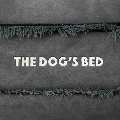 The Dog’s Bed Orthopedic Memory Foam Dog Bed Mattress,Fur Fabric,Grey Fur, XL, 6-Inch