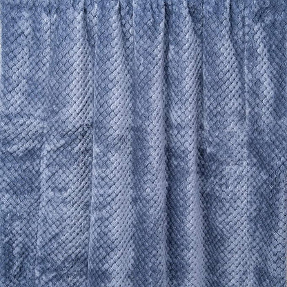 DW Plush Fleece Receiving Blanket for Dog, Cat, and Pet - Warm and Soft, Couch, Sofa, Travel and Outdoor, Camping (24" x 32", Smoked Blue)