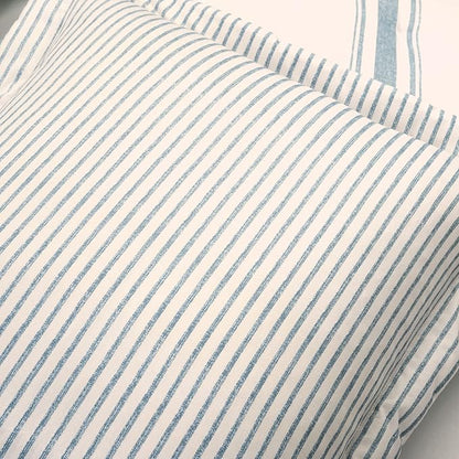Lush Decor Farmhouse King Size Comforter Set, Reversible Cotton, 3 Piece Set, California King, Blue - Cozy Bedding - Rustic Decor - Modern Farmhouse Bedroom Decor