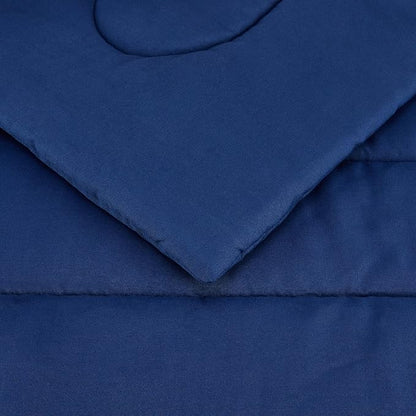 Amazon Basics 2-Piece Soft Microfiber Kid's Comforter and Pillow Sham Set, Twin, Navy, Solid