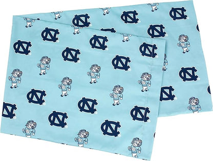 College Covers Everything Comfy North Carolina Tar Heels - Pillowcase, Body Pillow, 20" x 60", Includes 1 Pillowcase