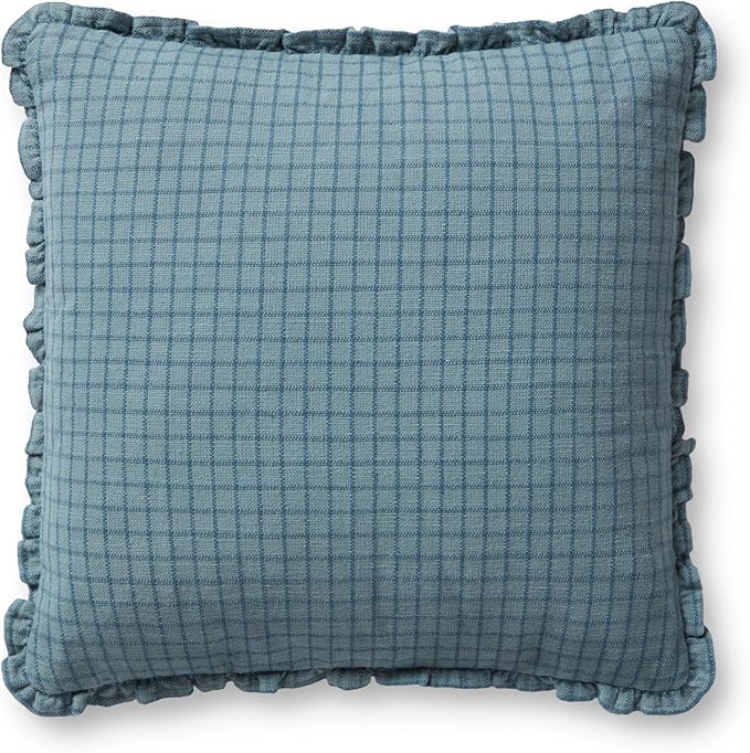 Loloi Chris Loves Julia Dinah Collection PCJ0012 Ocean/Blue 18'' x 18'' Cover w/Poly Pillow