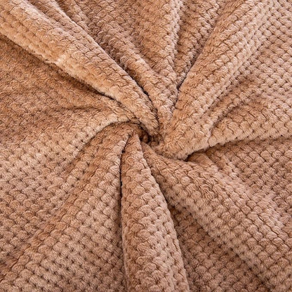 DW-Mocha Fuzzy Dog, Cat & Pet Blanket - Warm & Soft Plush Fleece Receiving Blanket for Dog Bed, Cat Bed, Couch, Sofa, Travel & Outdoor, Camping (32" x 40")