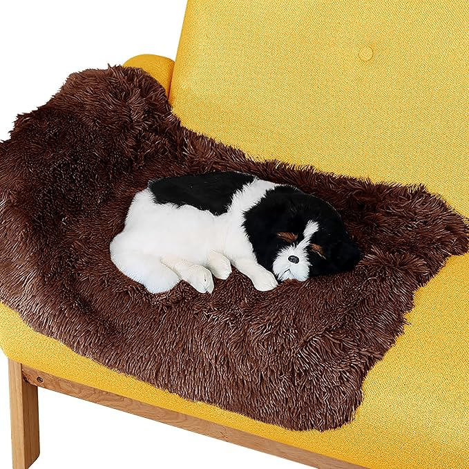 Pet Dog Bed Blankets, Fluffy Fleece Dog Throw Blankets Sleep Mat,Soft Puppy Blankets Cat Kitten, S M L XL,Fuzzy Reversible Sherpa Blanket for Bed, Couch, Sofa, Travel,Washable & Lightweight