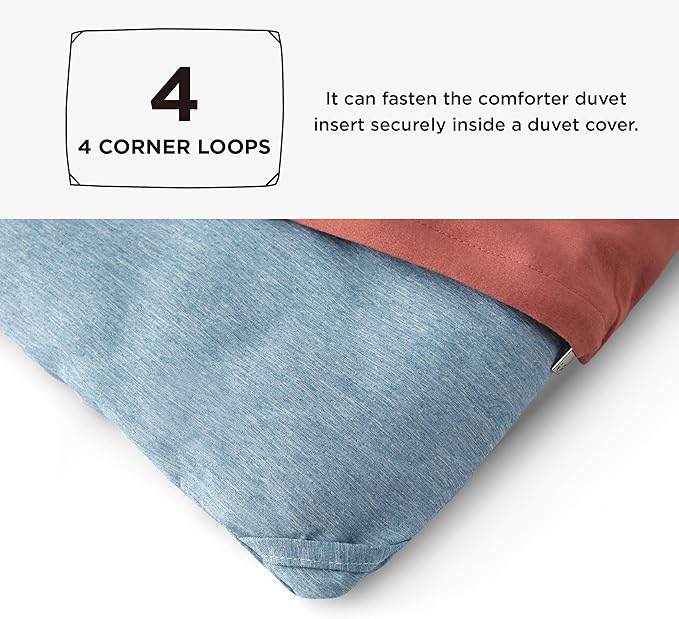Bedsure King Size Comforter Set - Storm Blue Soft Bedding for All Seasons, Cationic Dyed Bed Set, 3 Pieces, 1 King Size Comforter (104"x90") and 2 Pillow Shams (20"x36"+2")