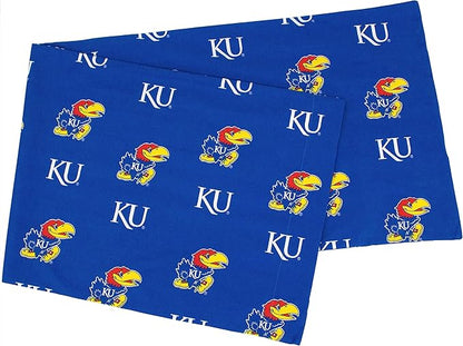 College Covers Everything Comfy Kansas Jayhawks Pillowcase, Body Pillow, 20" x 60", Includes 1 Pillowcase