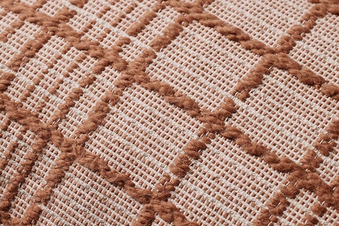 Loloi Magnolia Home by Joanna Gaines Liv Collection PMH0064 Rust 13'' x 21'' Cover w/Down Pillow
