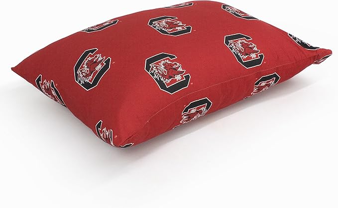 College Covers Everything Comfy South Carolina Gamecocks Pillowcase Pair, Standard, 20" x 30", Includes 2 Pillowcases