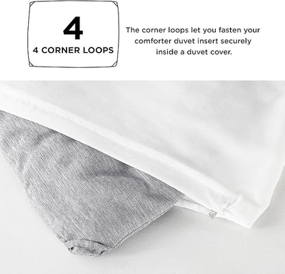 Bedsure Twin/Twin XL Comforter Set - Grey Soft Bedding for All Seasons, Cationic Dyed Bed Set, 2 Pieces, 1 Twin Size Comforter (68"x88") and 1 Pillow Sham (20"x26"+2")