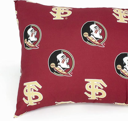 College Covers Everything Comfy Florida State Seminoles Pillowcase Pair, King, 20" x 40", Includes 2 King Pillowcases
