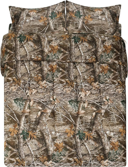 VISI-ONE Realtree Edge Camo Twin 2 Piece Comforter Set – Rustic Outdoor Design with Country, Western & Farmhouse Elements, All Season Use for Lodge, Nature-Lovers, Outdoor Enthusiasts & Modern Spaces