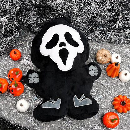 GAGEC Halloween Ghost Pillow Funny Spooky Ghost Throw Pillows 15.8 Inch Halloween Home Sofa Decorations Horror Decor for Friends Family