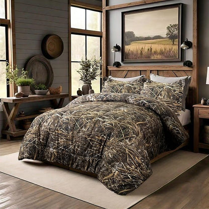VISI-ONE Realtree Max-7 Camo Twin 2 Piece Comforter Set – Unisex Rustic Farmhouse Style Bedding for RV, Camping & Adventure, Unisex with Universal Appeal for Cabin, Lodge, Forest & Modern Spaces