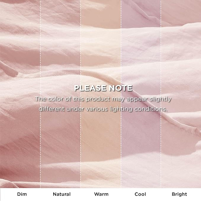 Bedsure Twin Comforter Set - 3 Pieces Pinch Pleat Bed Set, Light Pink Boho Bedding for All Season, 1 Soft Comforter, 1 Pillowcase, 1 Decorative Pillow