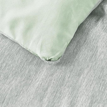 DECMAY Twin Comforter Set with Sheets, 5 Pieces Twin Comforter Set, Cationic Dyeing Bed in a Bag Bedding Set with Comforter, Flat Sheet, Fitted Sheet, Pillowcase and Pillow Sham (Twin, Light Green) | twin comforter set, twin bedding set, twin bed set