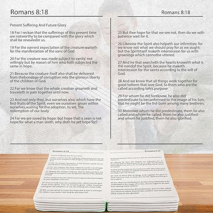 Bible Pillow Book Plush That Opens, for Teens Adults Christian Gifts, Cozy Faith Bible Pillow (Green)