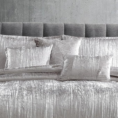 Riverbrook Home Turin Comforter Set, King, Silver, 7 Piece Set