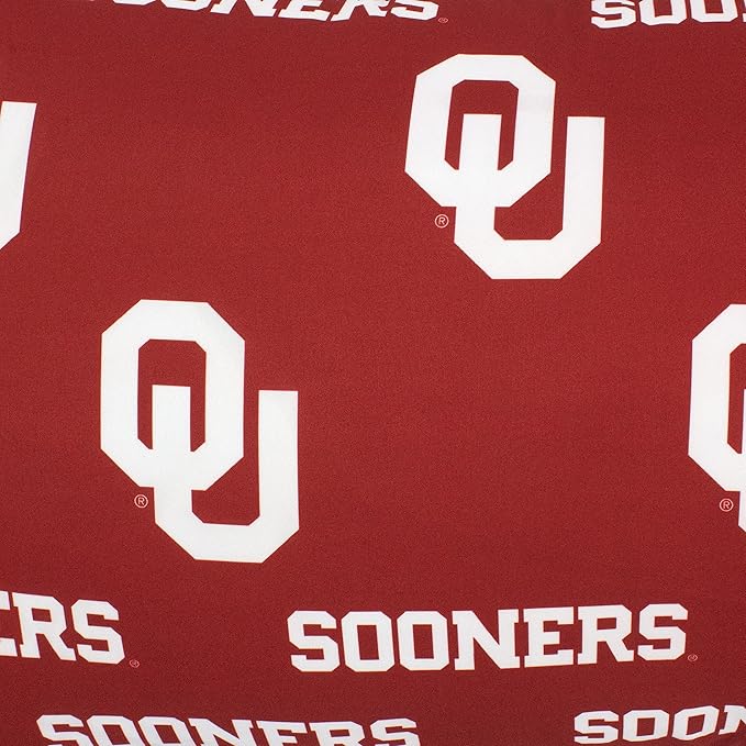 College Covers Everything Comfy Oklahoma Sooners Pillowcase, Body Pillow, 20" x 60", Includes 1 Pillowcase