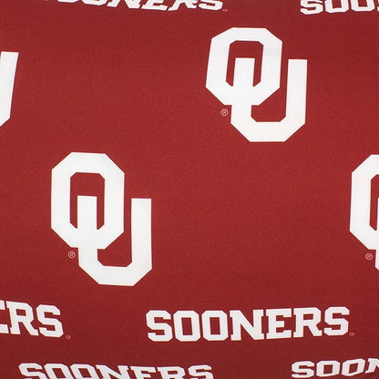 College Covers Everything Comfy Oklahoma Sooners Pillowcase, Body Pillow, 20" x 60", Includes 1 Pillowcase