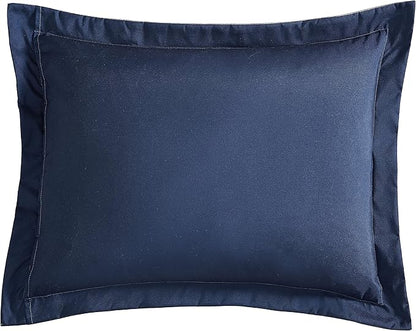 Nautica - Queen Comforter Set, Soft & Reversible Bedding for Year Round Comfort, 3 Piece Bed Set with Matching Pillowcases (Heathered Block Grey)