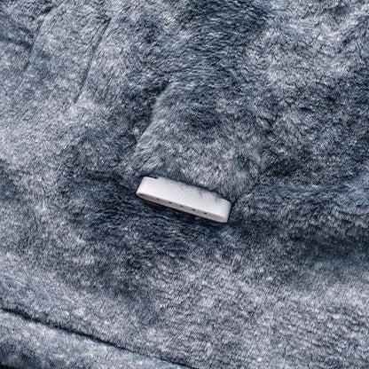 Berkshire Blanket Heated Throw Blanket, Grace Fur to Loftmink Reversible Electric Throw with 4 Heat Levels, Fast Heating Printed Throw for Couch and Bed, Auto Shut-Off Feature (50"x60")
