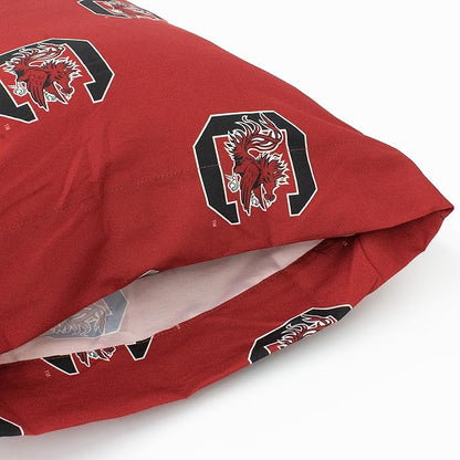 College Covers Everything Comfy South Carolina Gamecocks Pillowcase Pair, King, 20" x 40", Includes 2 King Pillowcases