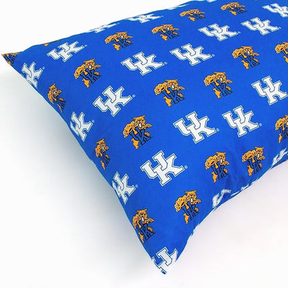 College Covers Everything Comfy Kentucky Wildcats Pillowcase, Body Pillow, 20" x 60", Includes 1 Pillowcase