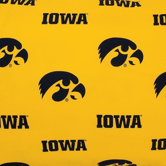 College Covers Everything Comfy Iowa Hawkeyes Pillowcase, Body Pillow, 20" x 60", Includes 1 Pillowcase