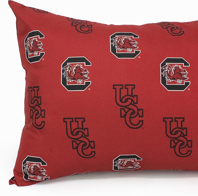 College Covers Everything Comfy South Carolina Gamecocks Pillowcase, Body Pillow, 20" x 60", Includes 1 Pillowcase