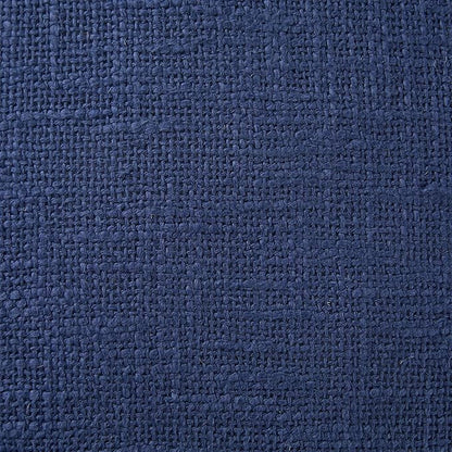 Indigo Ink - Decorative Throw Pillows for Couch or Bed, Boho Home Décor Round Cotton 20" x 20" Pillow with Tassels (Tufted Medallion Collection, Navy Blue)