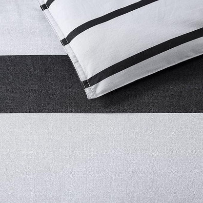 Nautica- Queen Comforter Set, Cotton Reversible Bedding Set, All Season Designer Home Décor (Lawndale Grey, Queen)